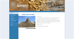 Desktop Screenshot of gerharz-tonbergbau.de